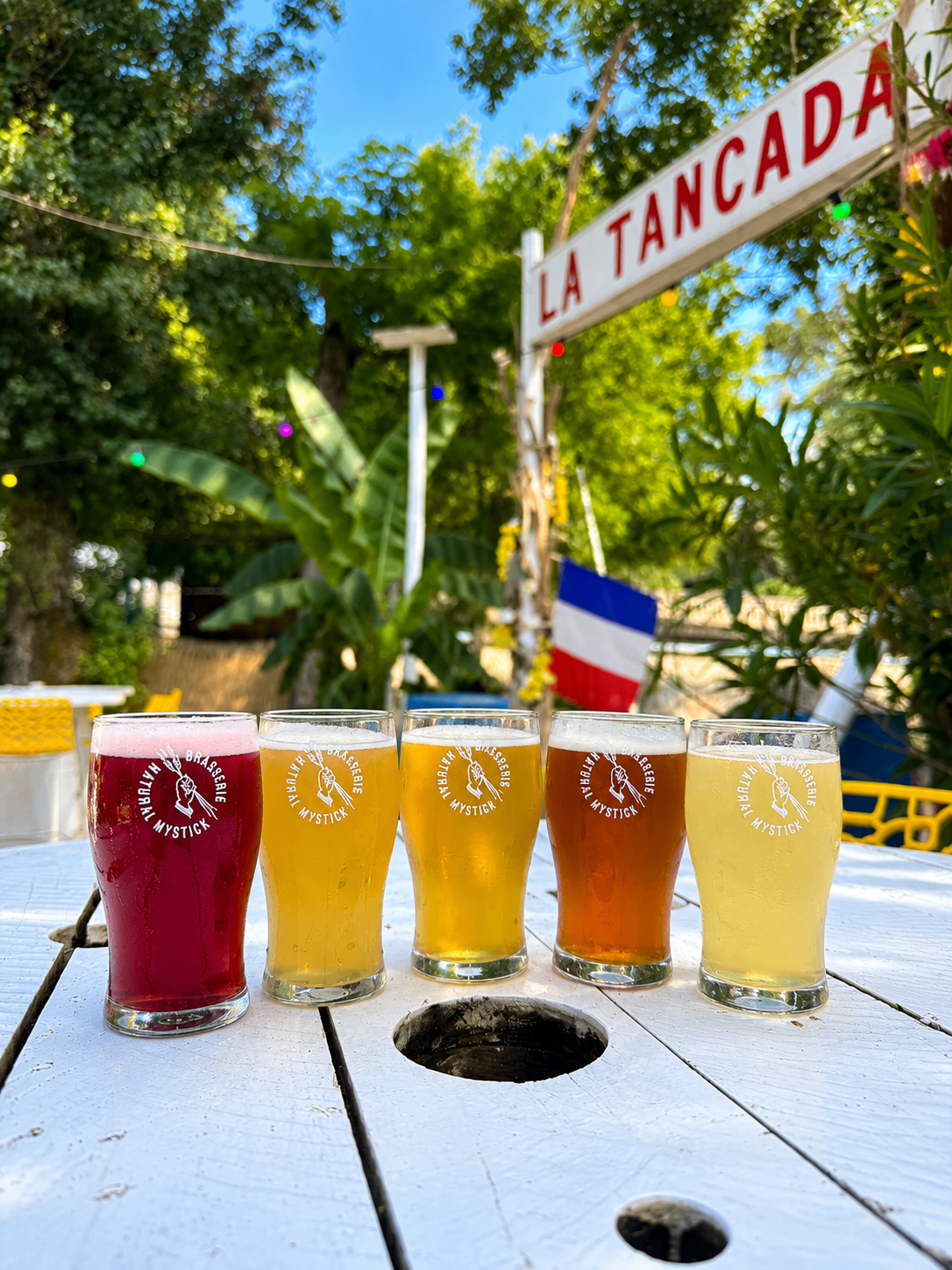 Planche de bières artisanales à La Tancada