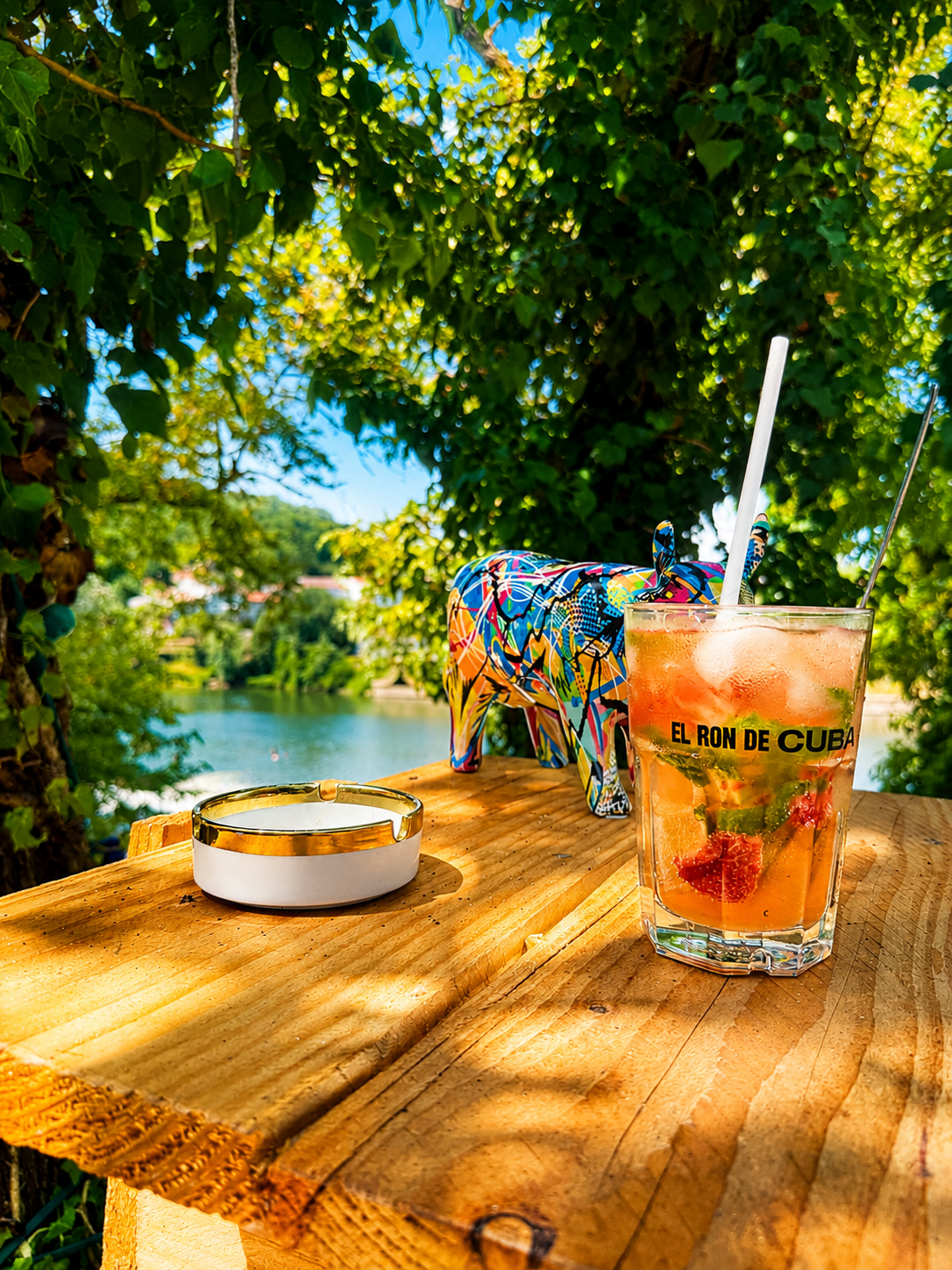 Mojito El Ron de Cuba face au lac
